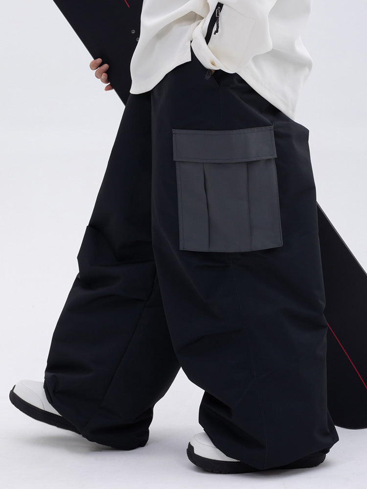 Womens Waterproof Loose-fitting Outdoor Ski Pants