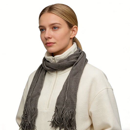 Lightweight Grey Skinny Scarf,Narrow Width For Modern Layered Looks,vacation,daily Life,evening Party,Office Appropriate Subtlety For Women Men,for Casual Outfits