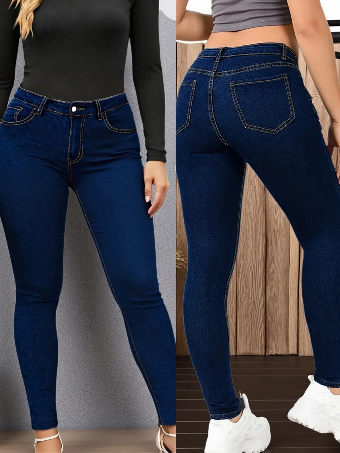 Women’s Jeans, Tight Fitting Slim Fit Small Leg Jeans, Autumn New Item, Women’s Stretch Pencil, Slimming High Waist And Hip Lifting Pants, Korean Version Trendy Jeans, Stretchy