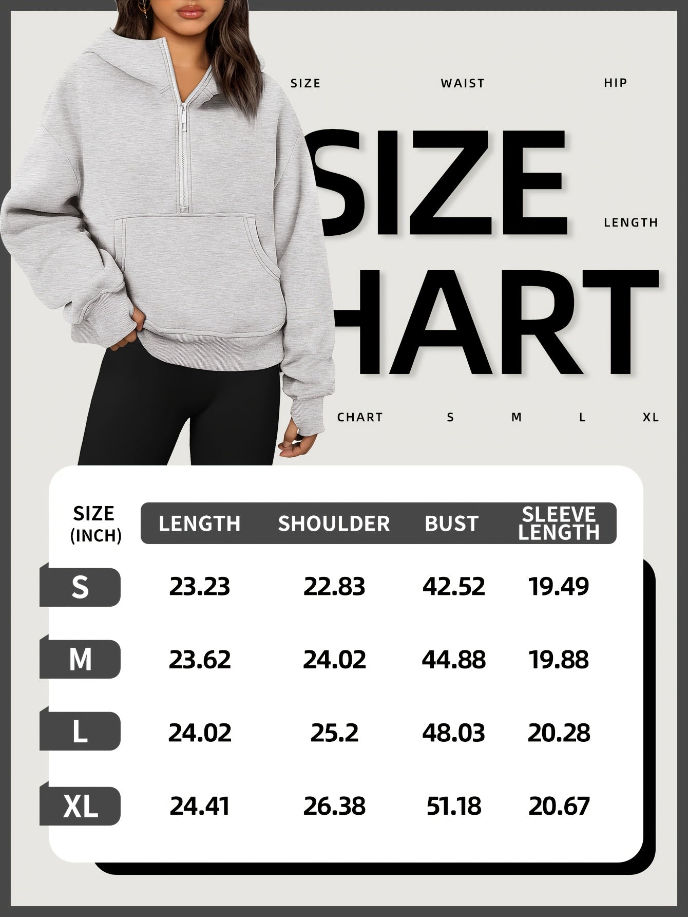 Winter Home And Outdoor Half-zip Hoodie With Thumbhole Sleeves And A Large Front Pocket. Suitable For Hiking, Running, Cycling, Gym, And Home Wear. Made With Quick-dry, Wrinkle-free Fabric.