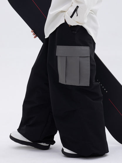 Womens Waterproof Loose-fitting Outdoor Ski Pants