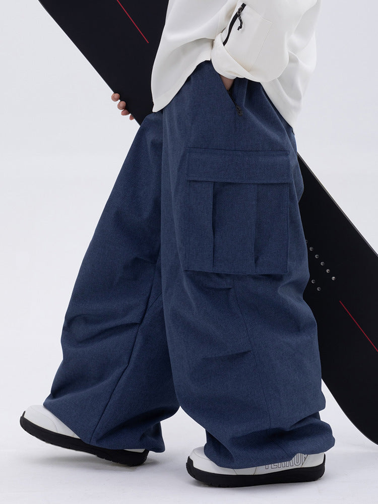 Womens Waterproof Loose-fitting Outdoor Ski Pants