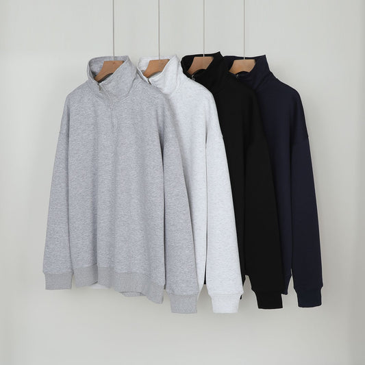 Women's  Premium Half-zip Stand-up Collar Hoodie