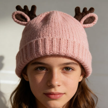 Antler Kids Bucket Hat-Pink 4969