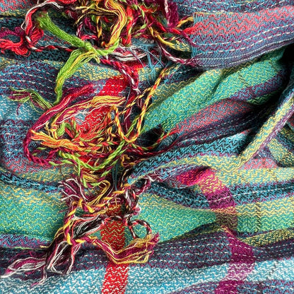 Extra Length Navy Jacquard Heavy Textured Scarf ,vacation,daily Life,evening Party,Office Appropriate Subtlety For Women Men