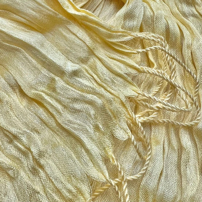 Sunshine Yellow Crinkle Blend Scarf,Beach Vacation Essential,vacation,daily Life,evening Party,Office Appropriate Subtlety For Women Men